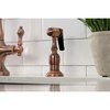 Kingston Brass KS177ALBSAC Heritage 2-Handle Kitchen Faucet W/ Brass Sprayer, Copper KS177ALBSAC
